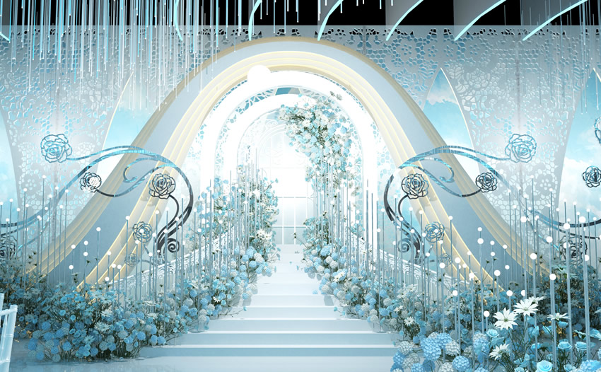 米东釡香烙馍村水晶厅效果展示